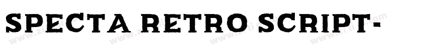 Specta Retro Script字体转换